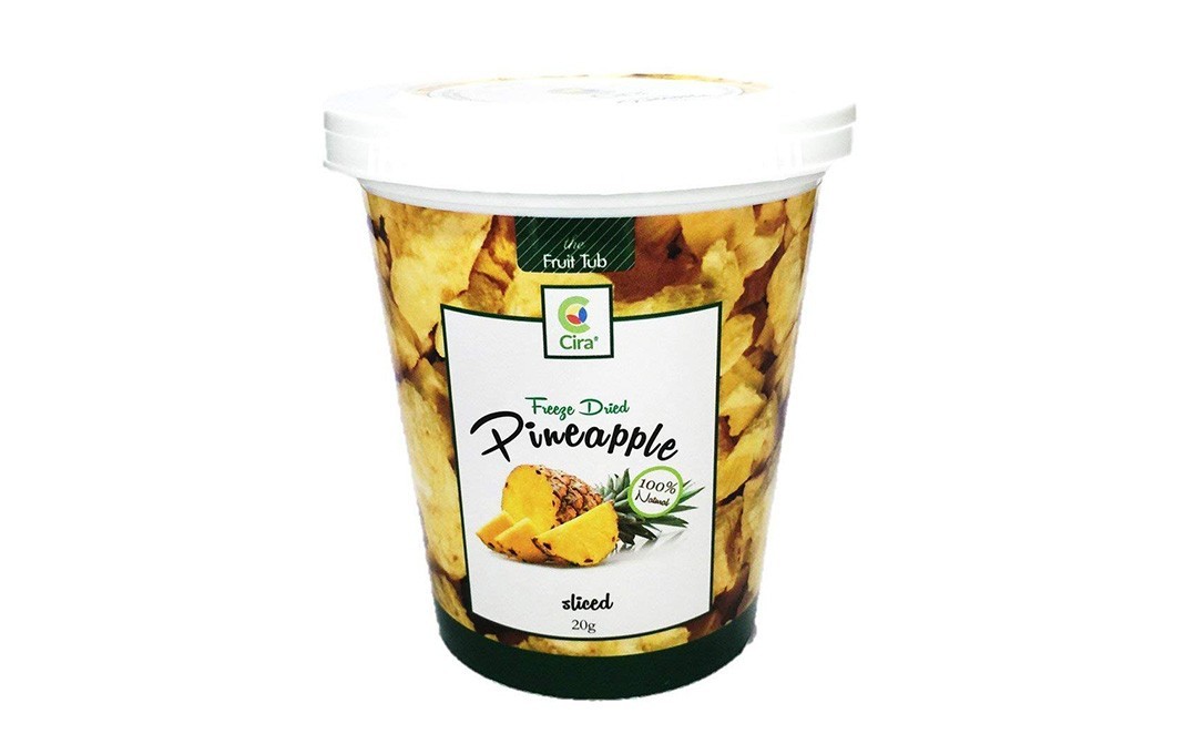 Cira Freeze Dried Pineapple Sliced   Tub  20 grams